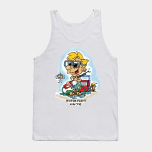 Fritts Cartoons "Water Fight Anyone" Tank Top